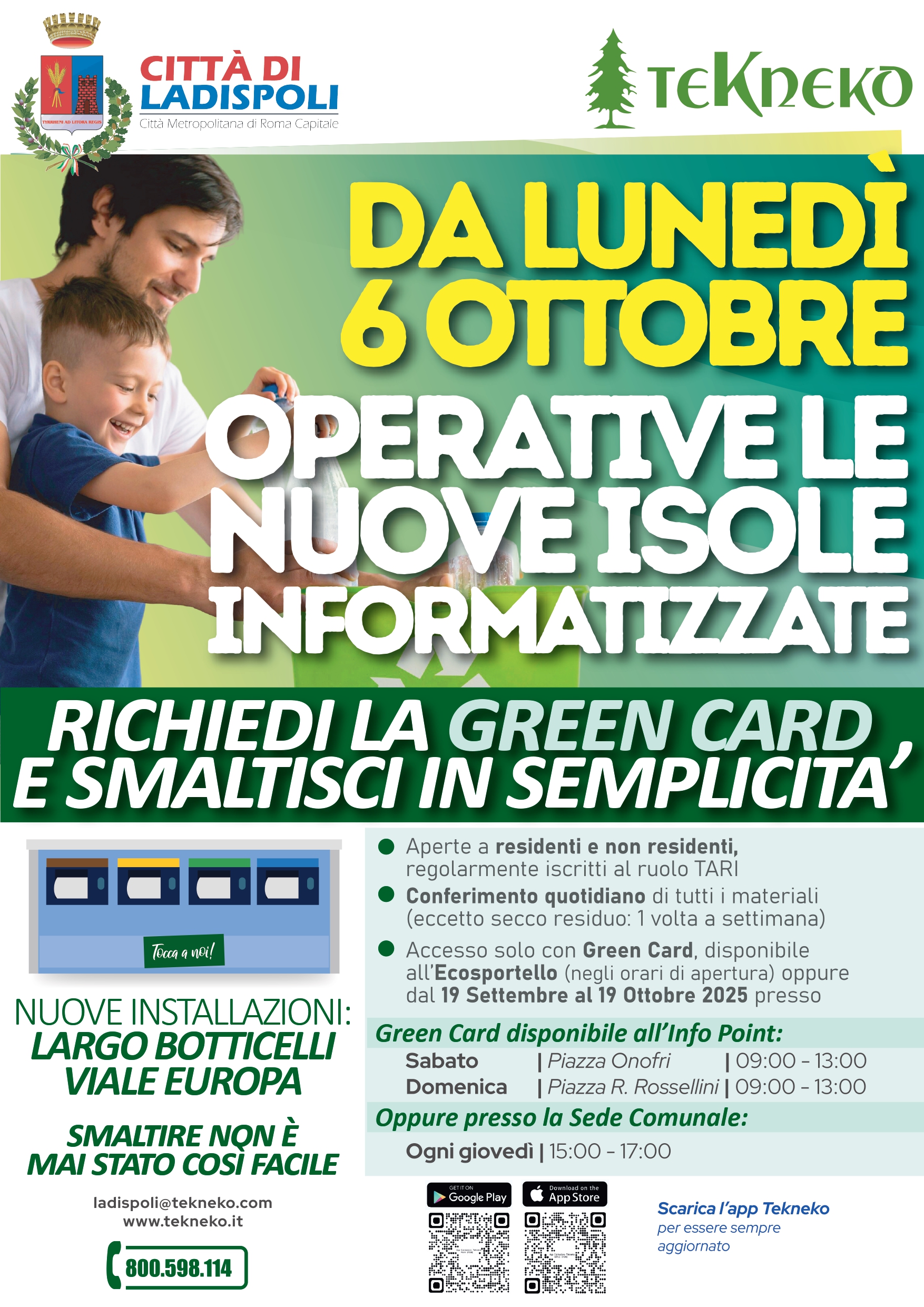 Avvio isole informatizzate Ladispoli