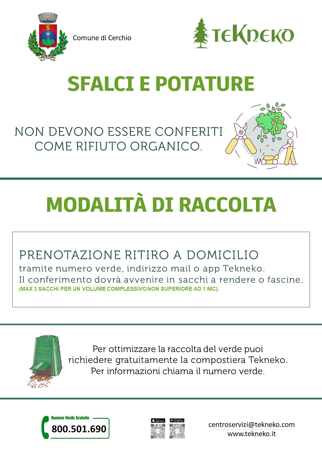 Raccolta Sfalci e Potature